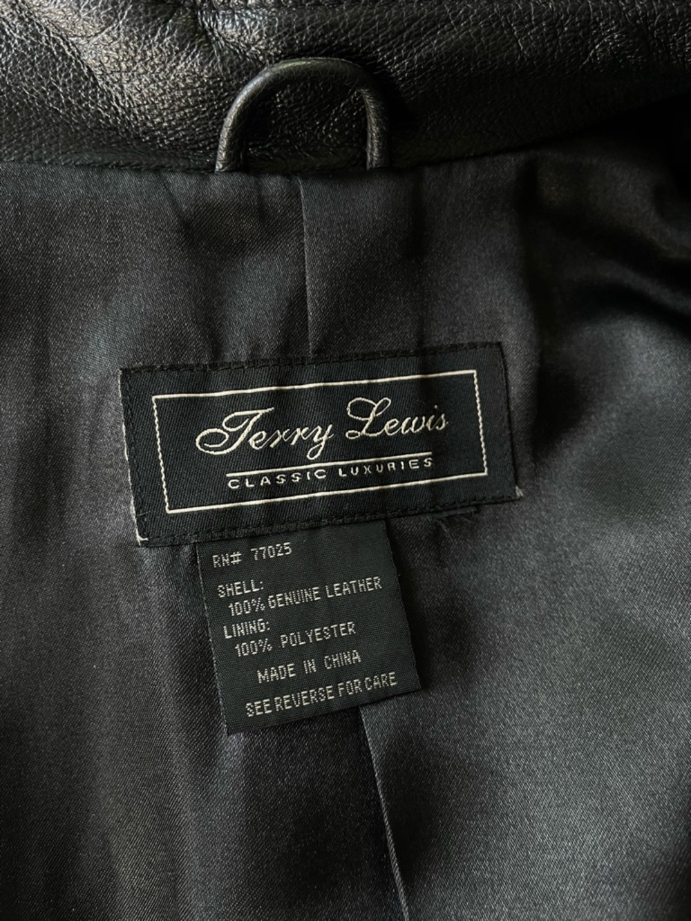 Terry Lewis Black Leather Jacket Minimal Oversized Blazer Coat Luxe Parisian - Picture 7 of 11